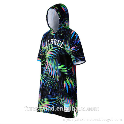 Luxury Fashion Custom Printed Adult Cotton Towel Poncho